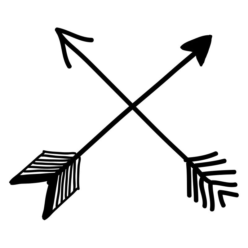 Flèches de hipster, vintage, flèche, plume