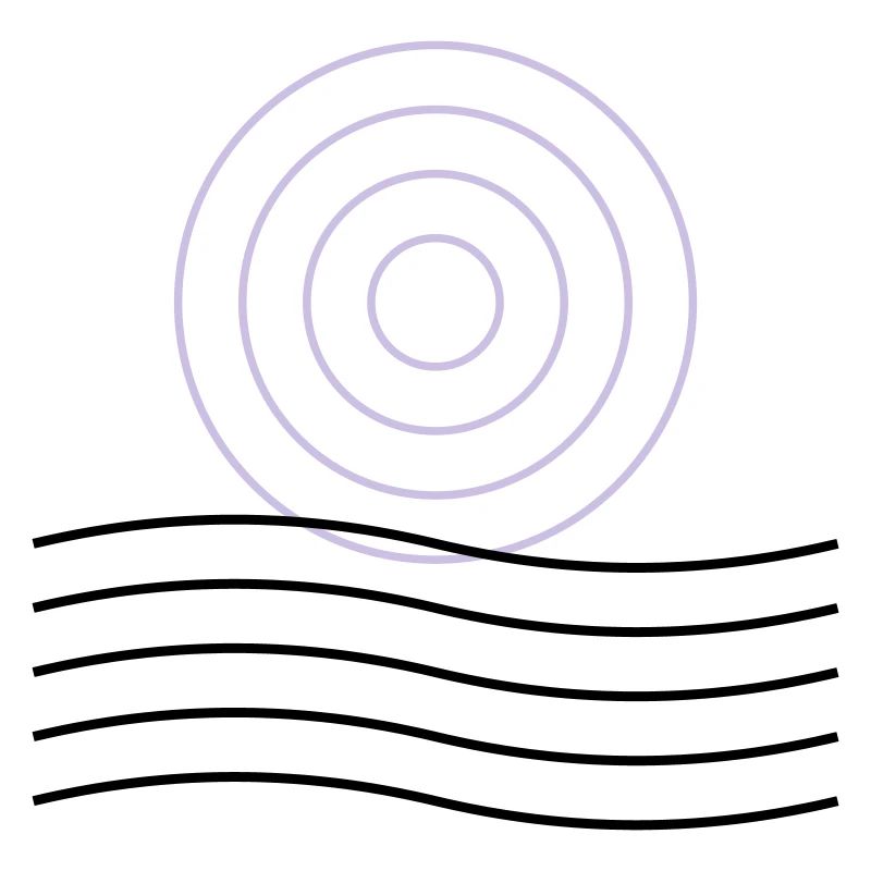 Abstract geometric circle design