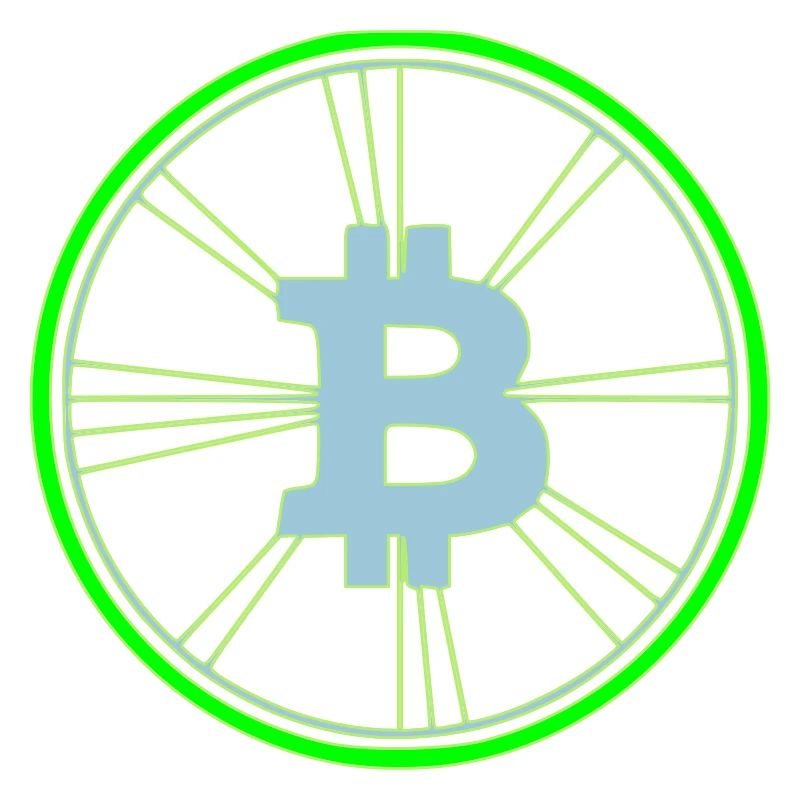 Bitcoin Wireframe Speed Future Vector