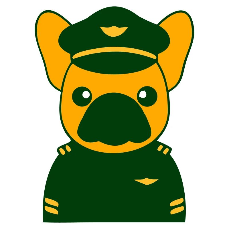 Frenchie Pilot Kapitän Uniform