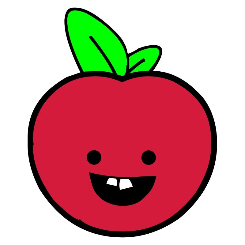 Fröhlicher Apfel 