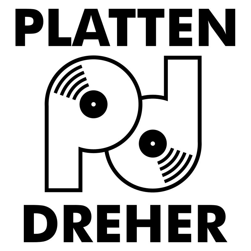 Plattendreher Logo mit Schriftzug