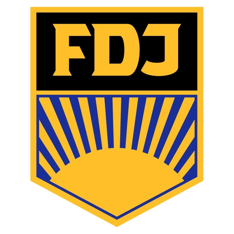 FDJ - Freie Deutsche Jugend (eckig, dreifarbig)