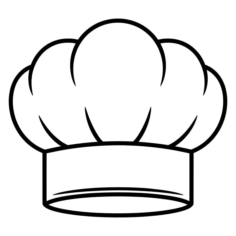 Conception d’icônes vectorielles de chapeau de chef