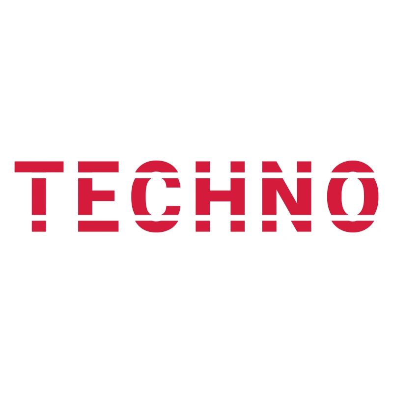 Techno lettering design for ravers and electro