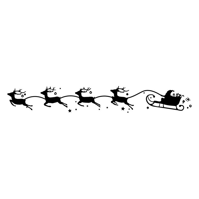 Weihnachten - Schlitten Elche