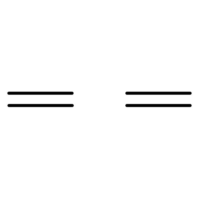 Deux doubles lignes