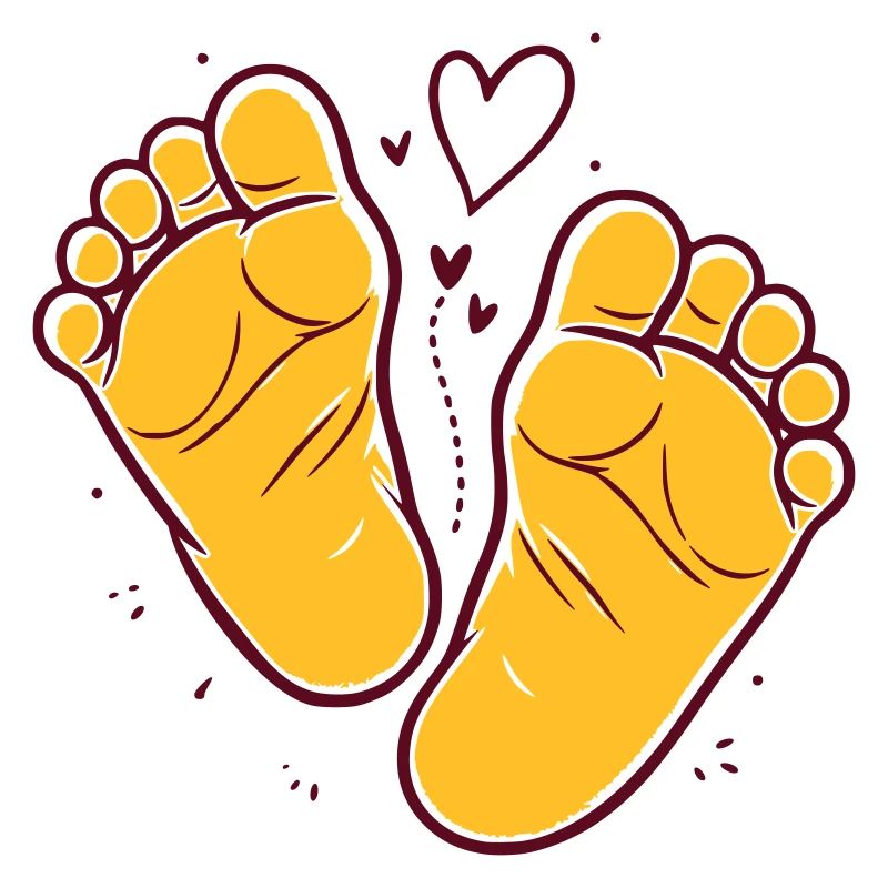 Mignons Pieds de Bébé Pieds de Bébé