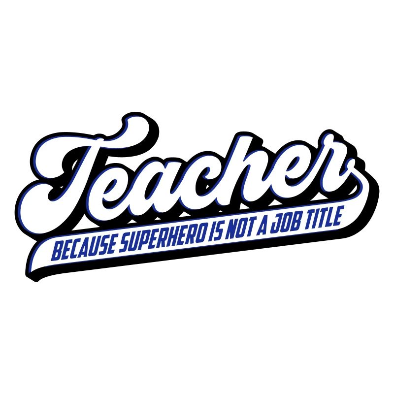 Teacher Lehrer Superheld | Farben änderbar