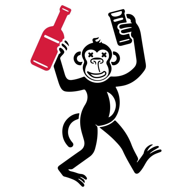 Affe Bier Lustig Junggesellenabschied
