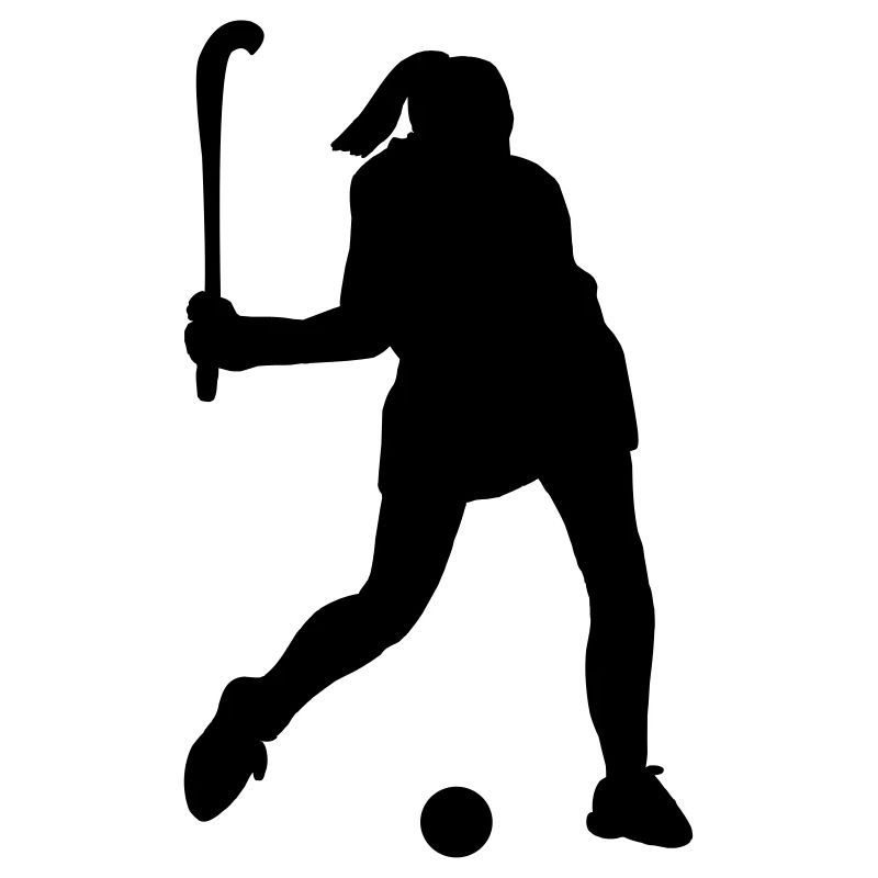 Hockey player shadow image