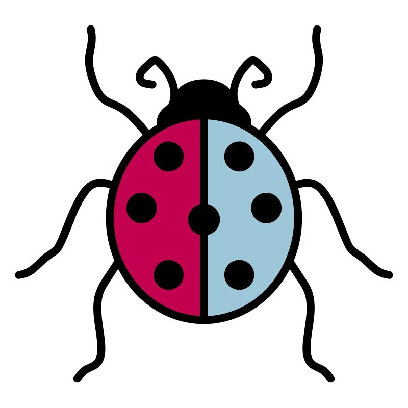 colorful ladybug small cute cute beetle red