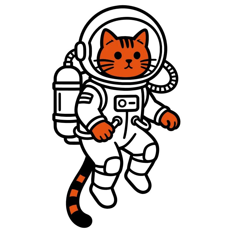 Le chat dans l’espace