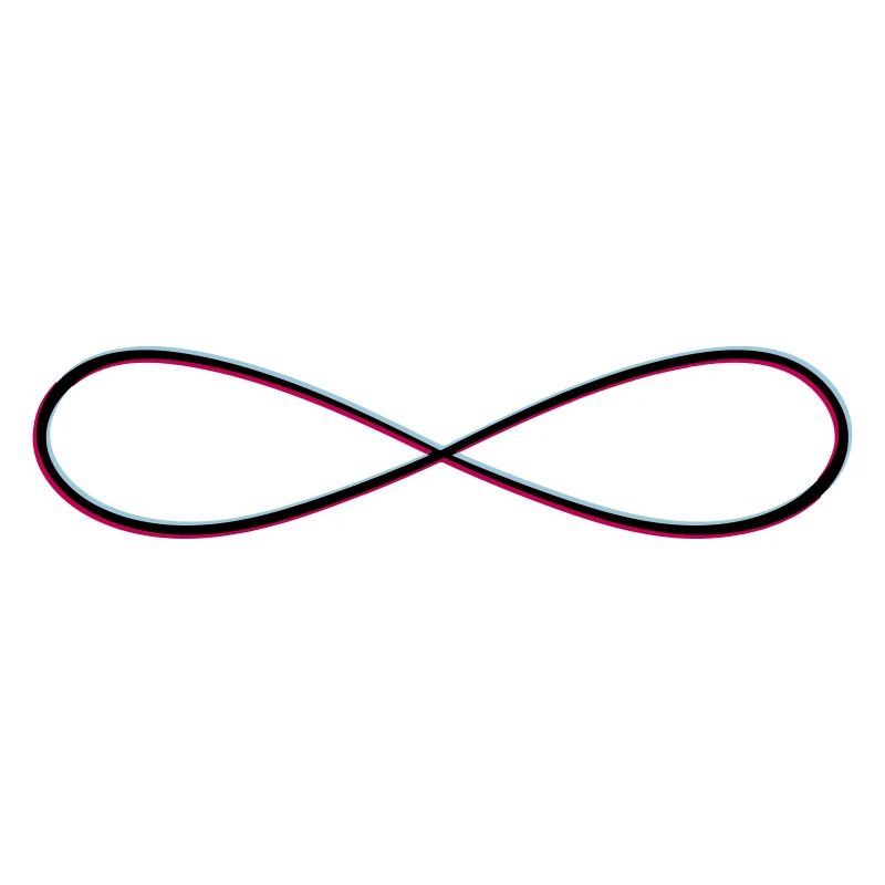 3d infinite endless forever limitless without end symb