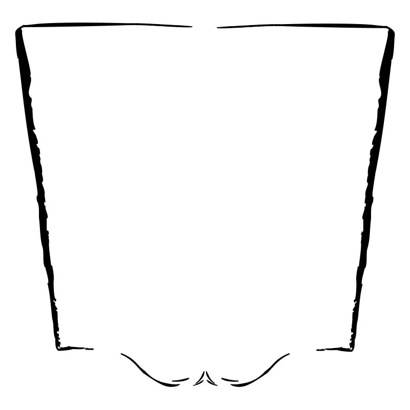 Cadre vertical + élément décoratif - Vectorgraphic