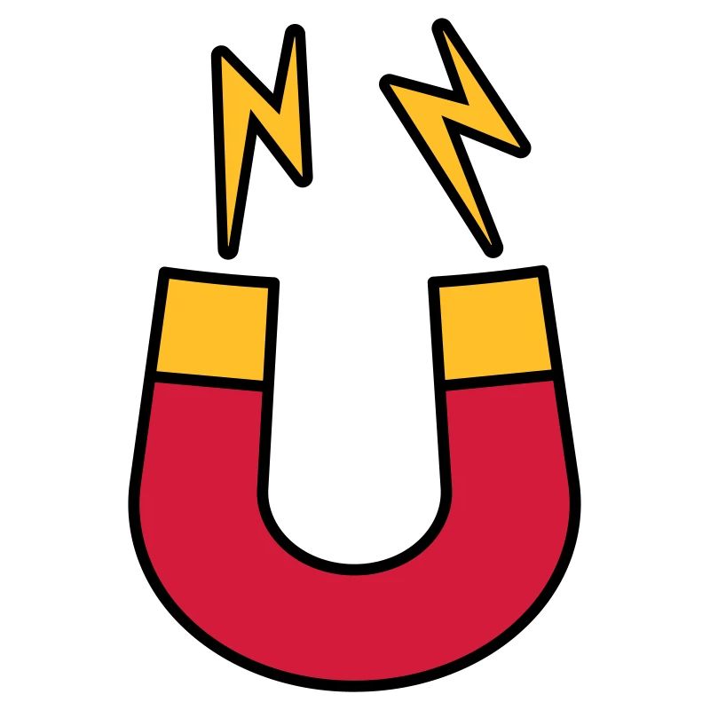 Lightning magnet logo funny