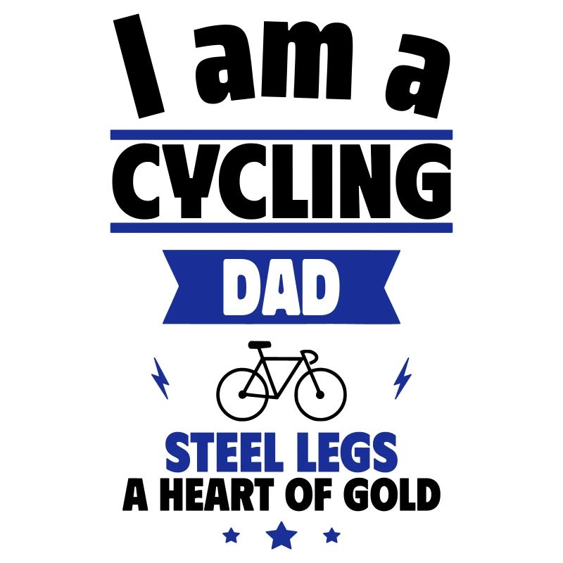 Vatertagsgeschenk Radfahrer-Papa mit Herz