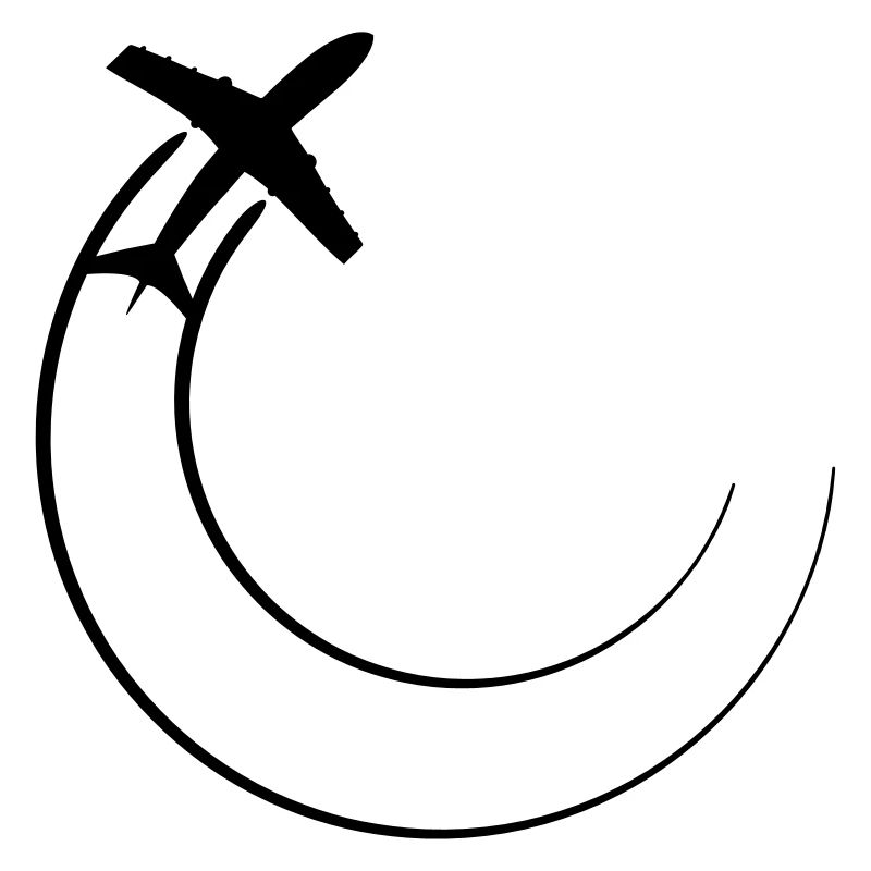 circle round lines top down plane fly pilot machin