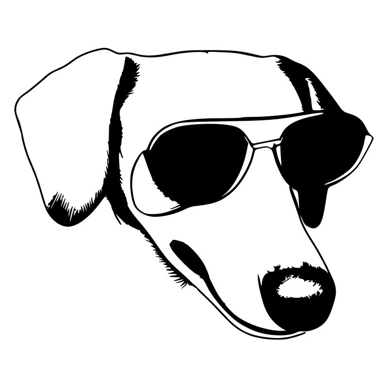 Teckel Chien Chiens Lunettes de soleil Cool Vector 1