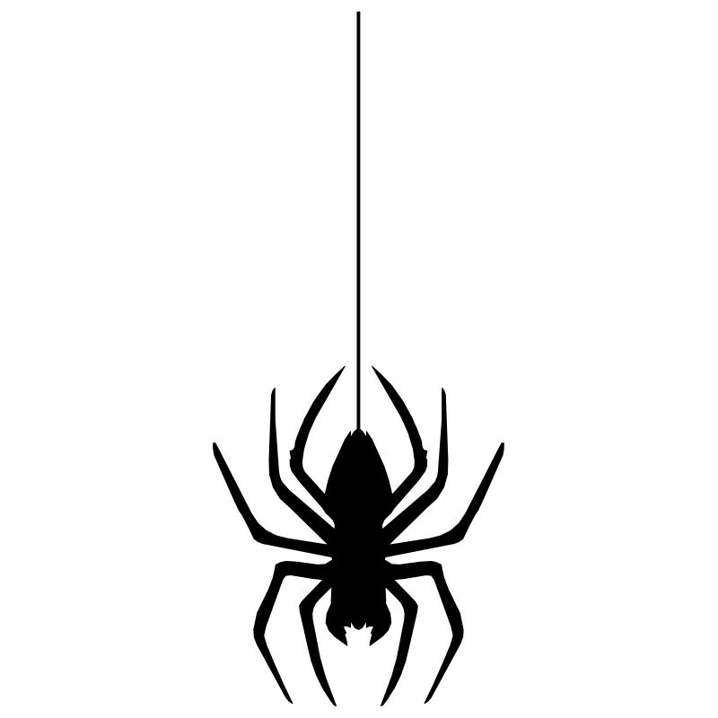 abseil thread spider web spider logo design disgust