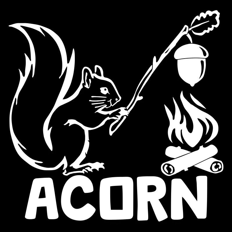 Acorn - Hungry Squirrel [White]