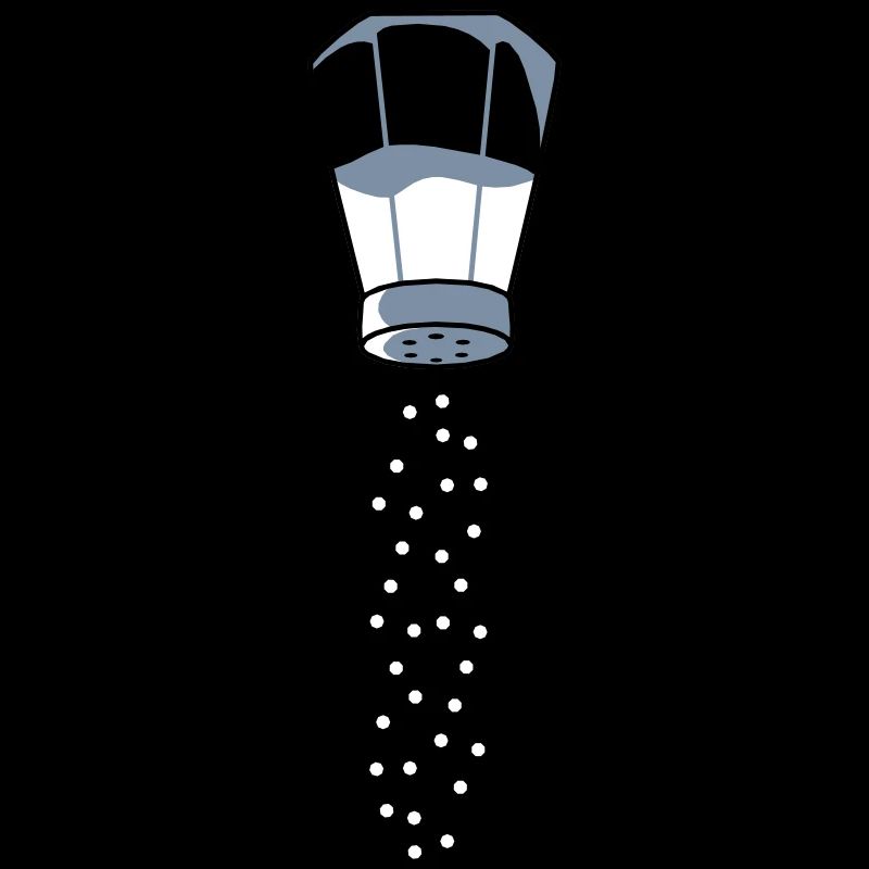 Salt shaker salt rain