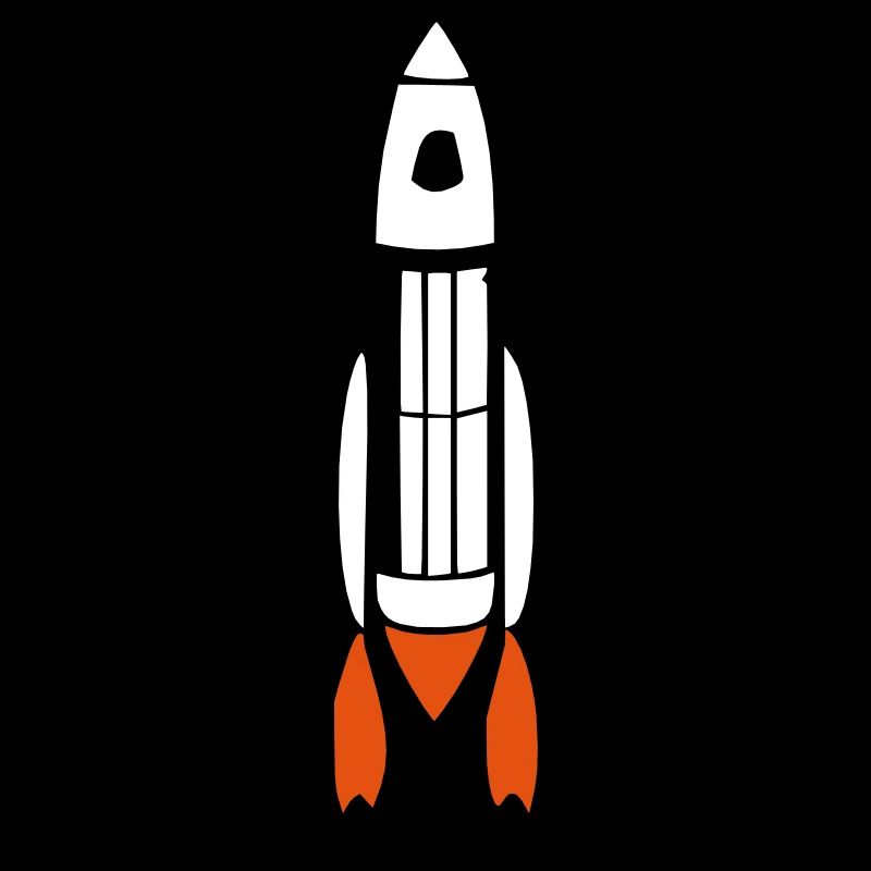 Vecteur de vol spatial spatial de fusée spatiale