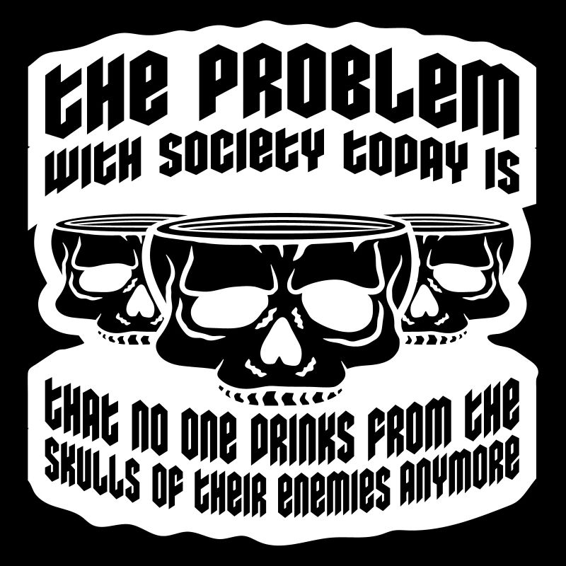drinks from enemies skulls