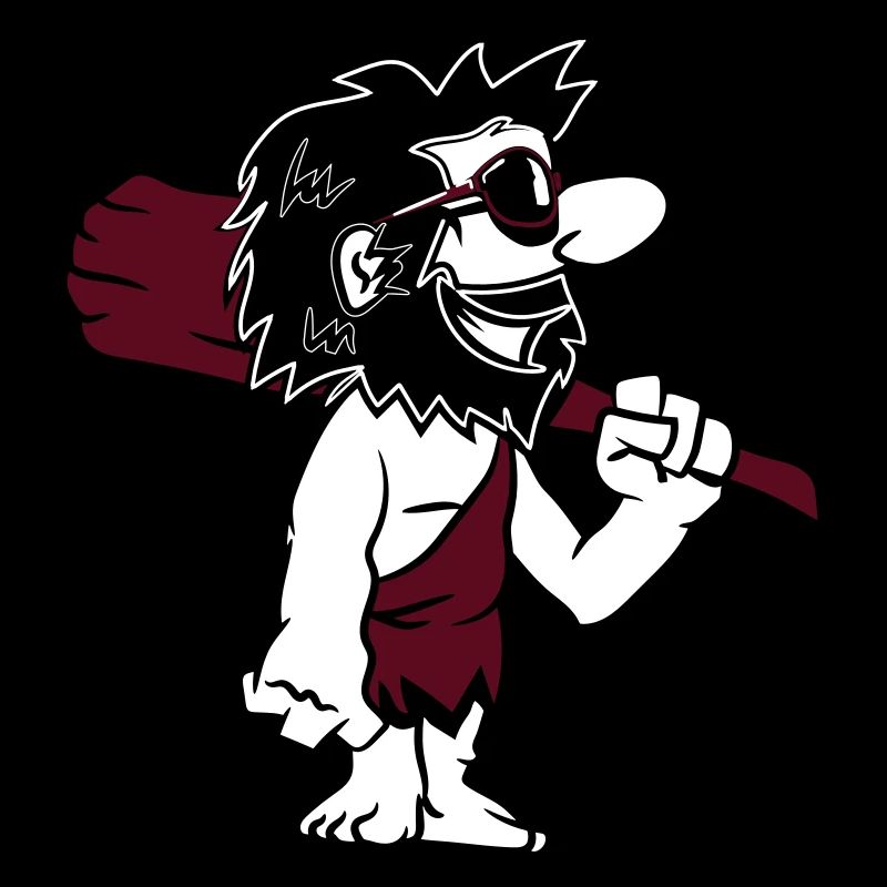 Caveman lunettes dessinées drôles