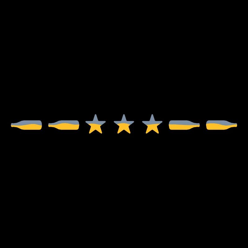 Ligne de démarcation des bouteilles de bière Star