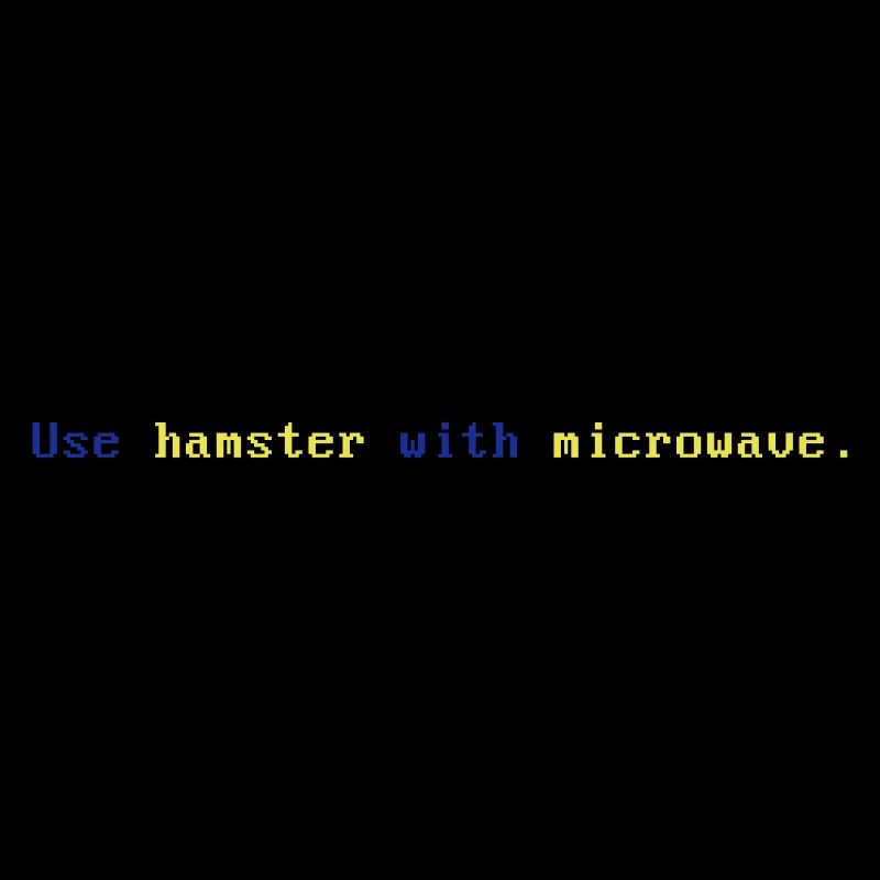 Hamster with microwave