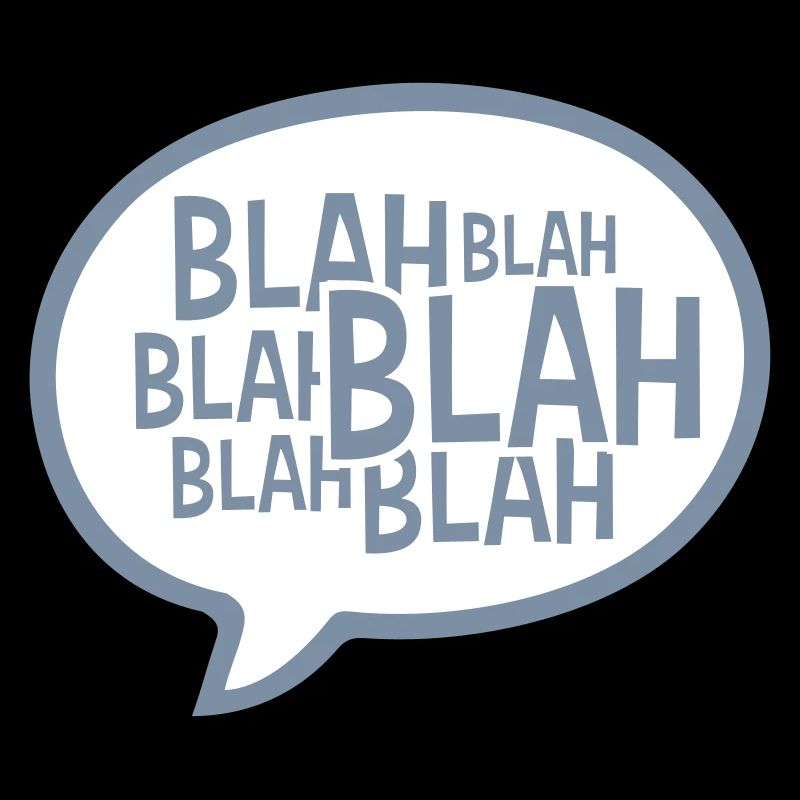 Sprechblase Comic Blah