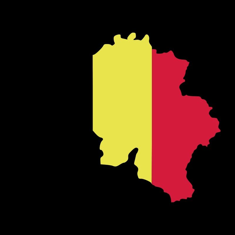 Belgium flag map