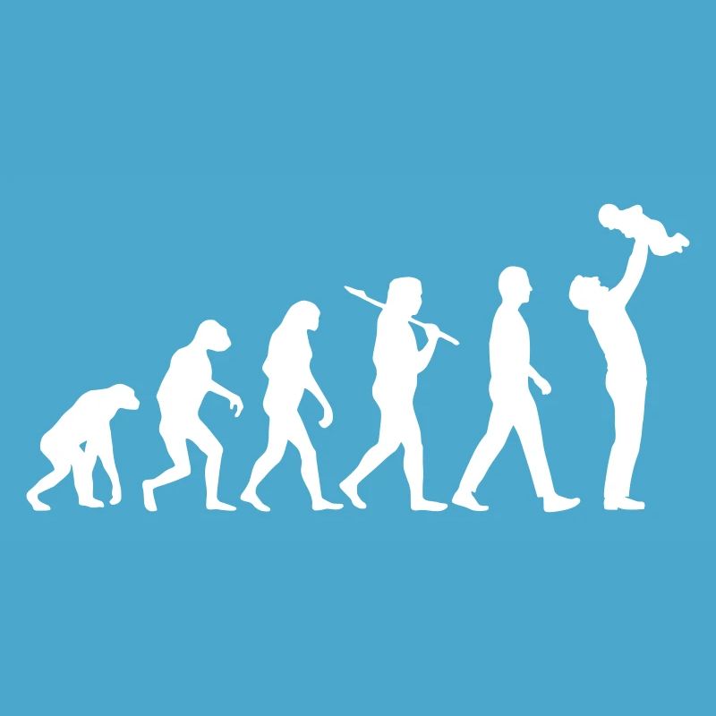 Dad Father Evolution - Color Change Possible