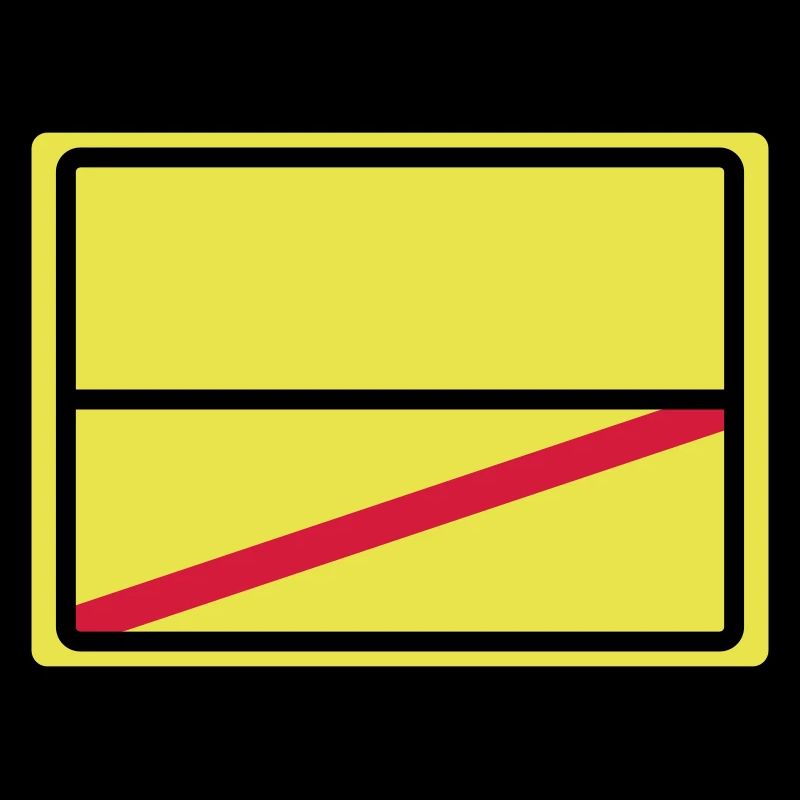 ortsschild blanc