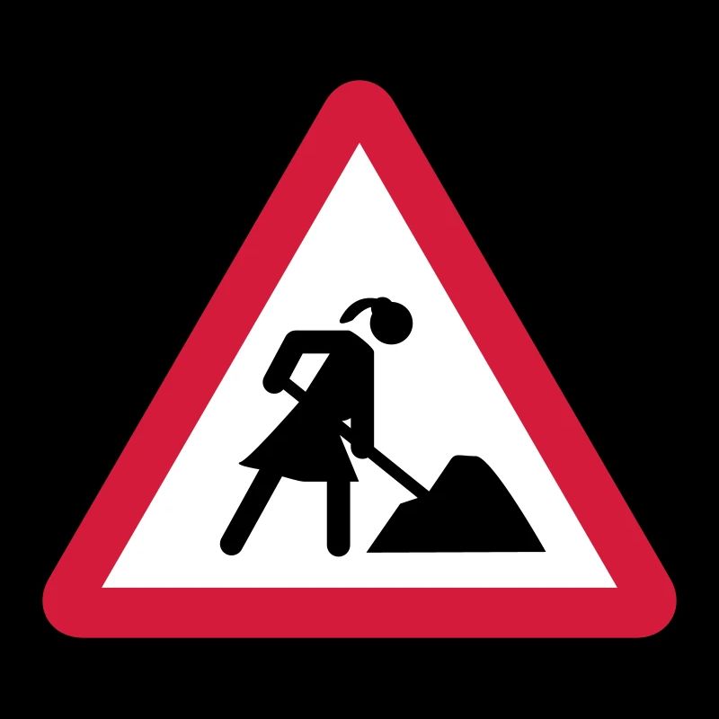 Frau auf Baustelle