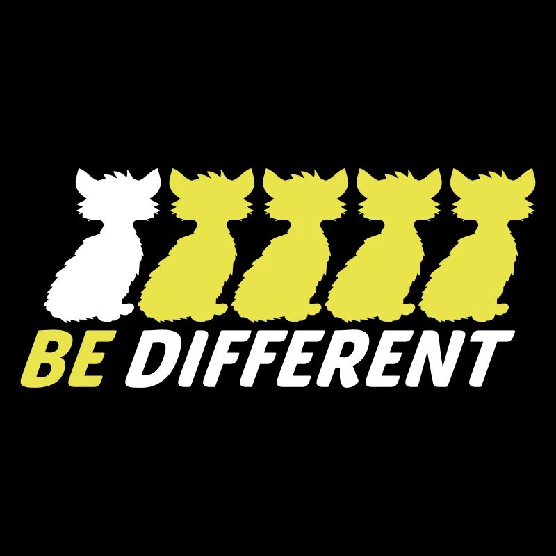 Soyez différents Chats Amis Soyez différents