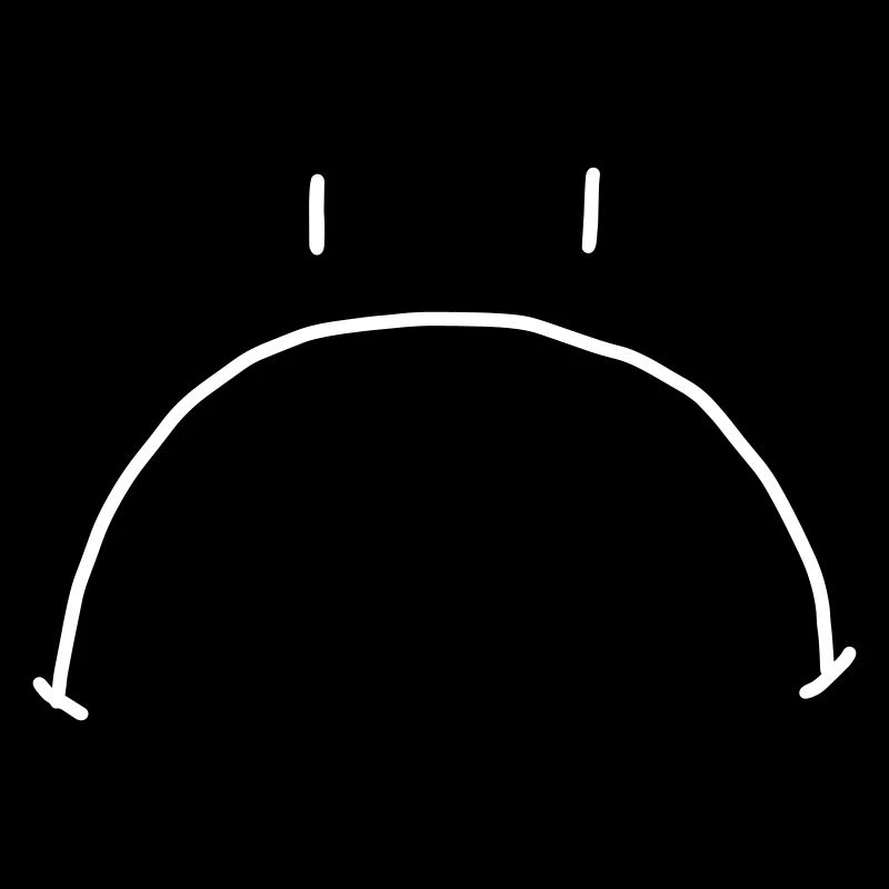 Dessin de visage triste