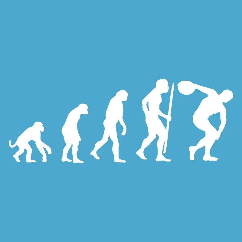 Evolution discus throw Athlete discus thrower