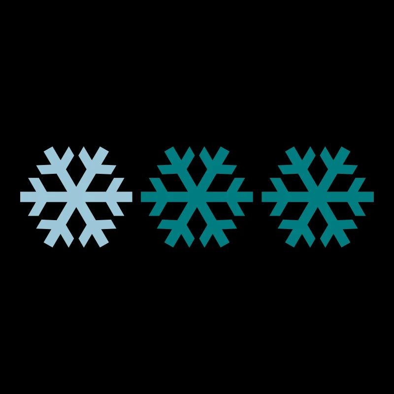 Three snowflakes