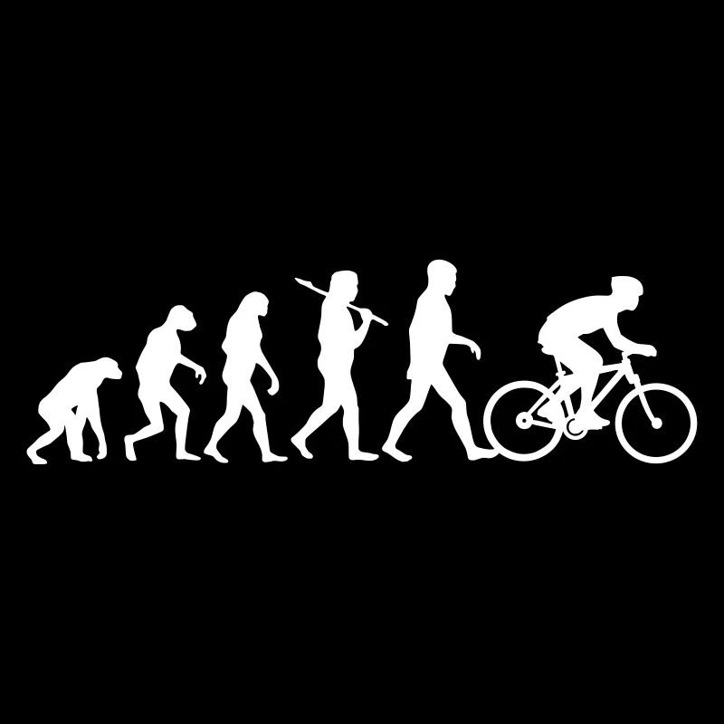 Evolution Biker Radfahrer Mountainbike Radler