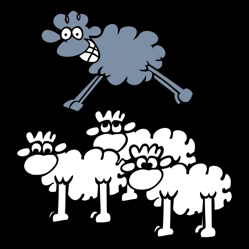 springendes Schaf