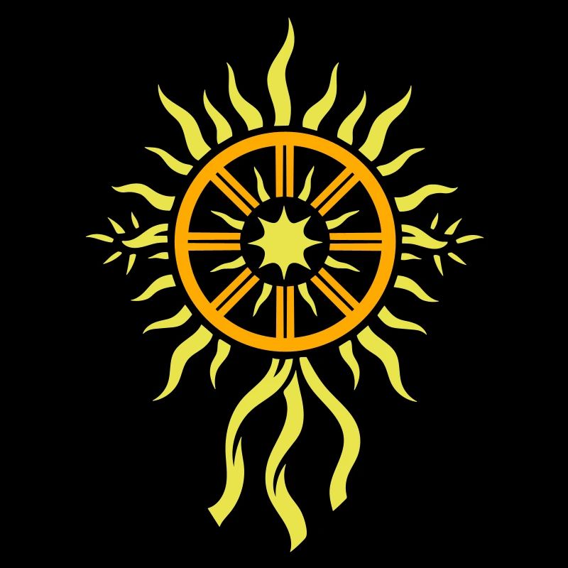 Symbole de la roue solaire - Roue de feu du solstice d’été