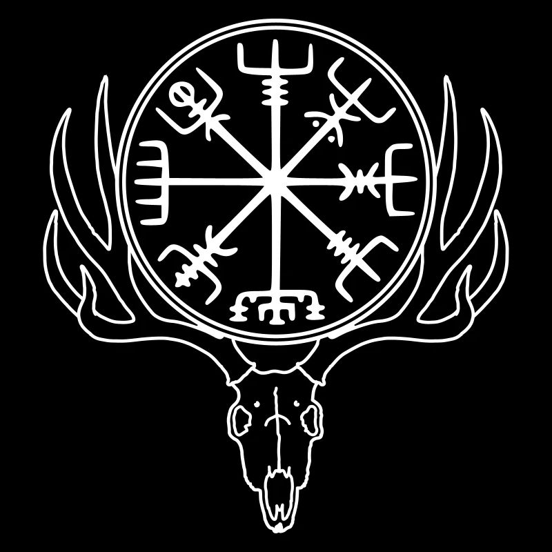 Vegvisir Schädel, Wikingerkompass