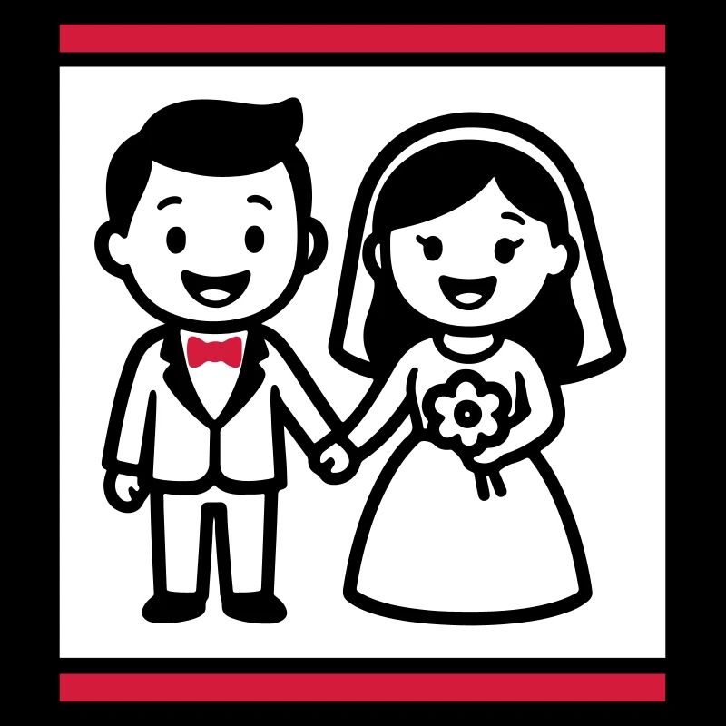 Married couple wedding