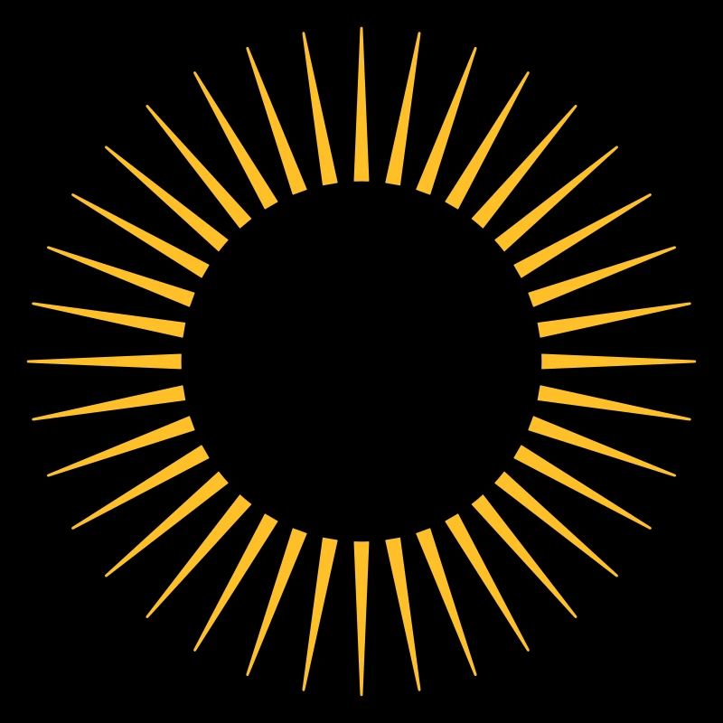 Rayons, soleil, votre conception, cadre