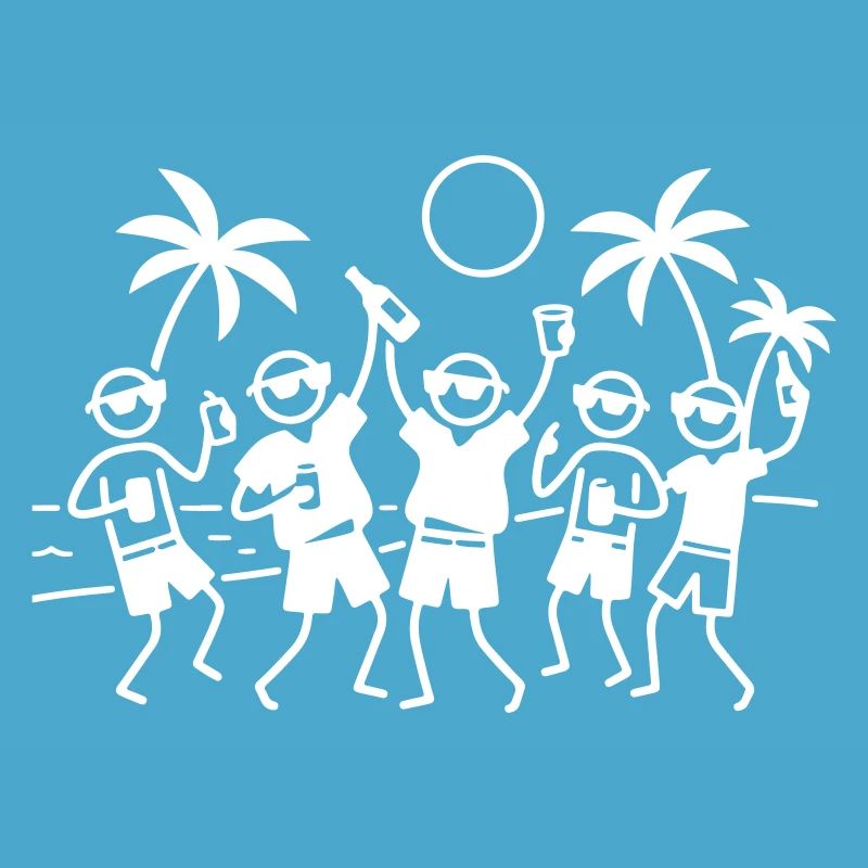 Party Group Beach