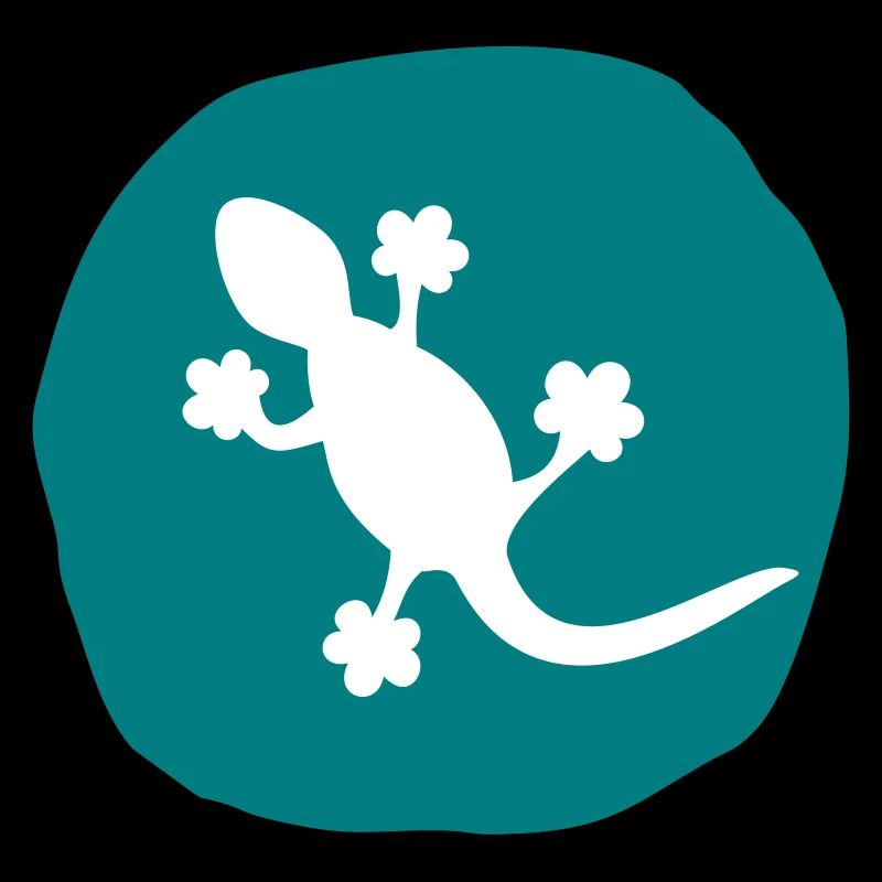 Gecko Echse Salamander handgezeichnet Geschenkidee