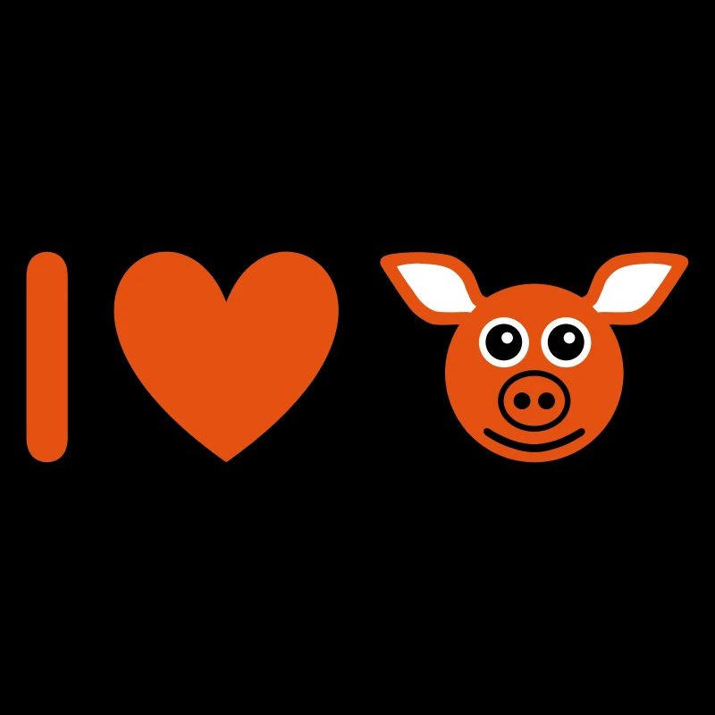 ★ Couleurs de conception modifiables ★ J'aime les cochons