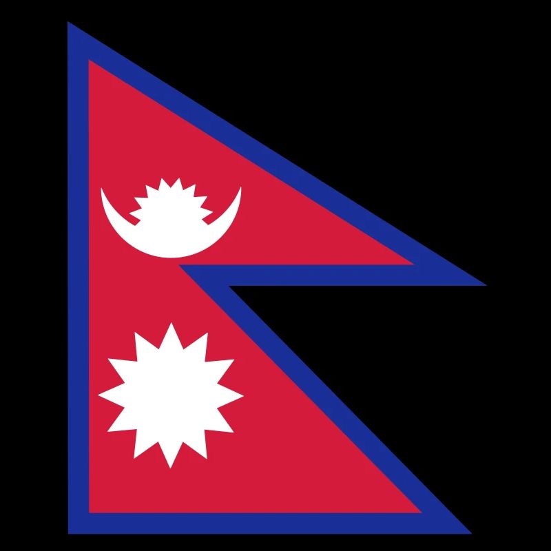 Nepal flag - drapeau népal